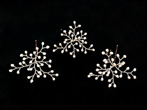 Kelly Spence Delilah Hairpins - pearl