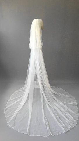 SAMPLE VEIL - Custom long length 2 tier Denver veil