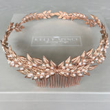 Kelly Spence Midsummer Halo in Rose Gold and Freshwater Pearl - front view